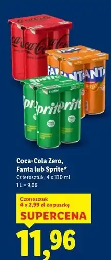 Lidl Napój Coca-Cola Zero oferta