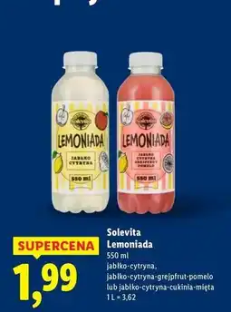 Lidl Lemoniada jabłko cytryna cukinia mięta Solevita oferta