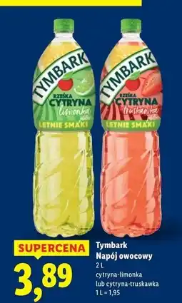 Lidl Napój rześka cytryna-truskawka Tymbark oferta
