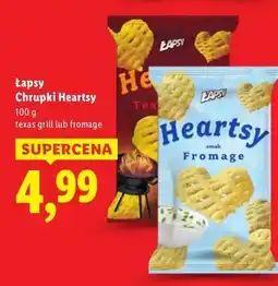 Lidl Prażynki fromage Łapsy Heartsy oferta