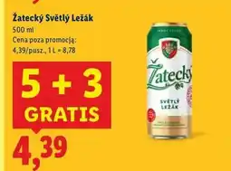Lidl Piwo Zatecky Svetly Lezak oferta