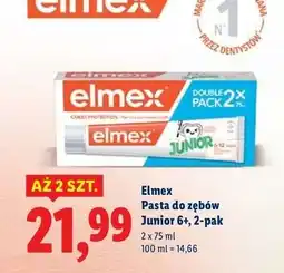Lidl Pasta do zębów dla dzieci w wieku 6-12 lat Elmex Junior oferta