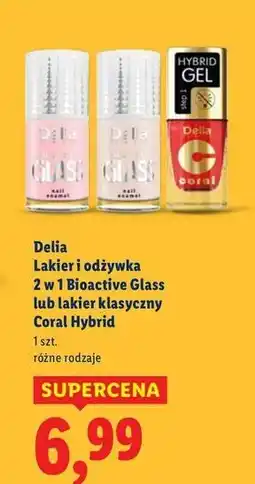 Lidl Lakier do paznokci 05 Delia Bioactive Glass oferta