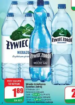 Dino Woda mocny gaz Żywiec Zdrój oferta