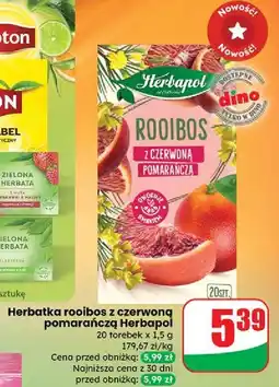 Dino Herbata z czerwoną pomarańczą Herbapol oferta