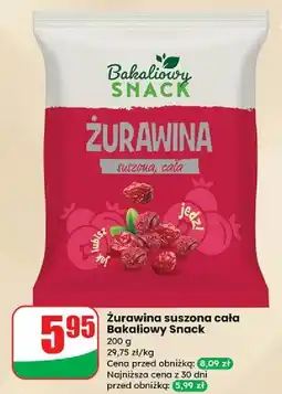 Dino Żurawina cała Bakaliowy Snack oferta