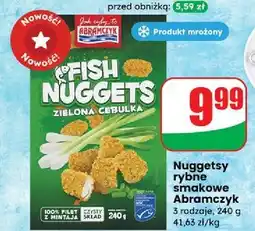 Dino Fish nuggets zielona cebulka Abramczyk oferta