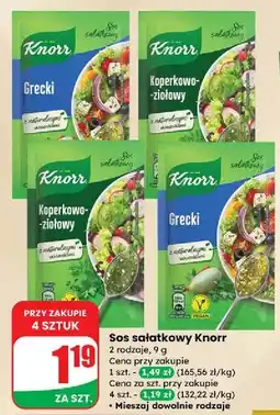 Dino Sos sałatkowy koperkowo-ziołowy Knorr oferta