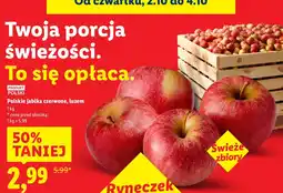Lidl Jabłka czerwone luzem 1 kg Lidl oferta