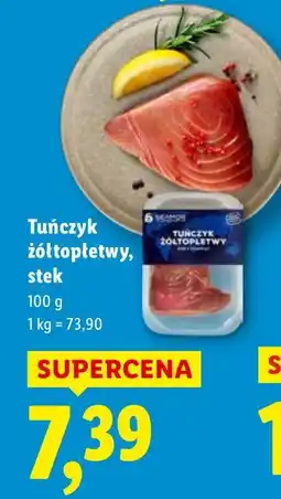Lidl Tuńczyk żółtopłetwy, stek Lidl oferta