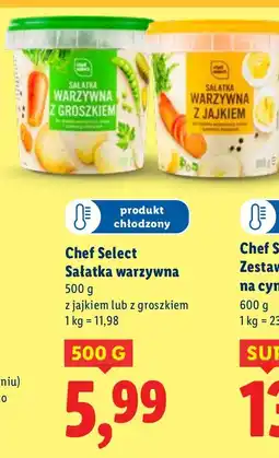 Lidl Sałatka warzywna z jajkiem Chef Select oferta