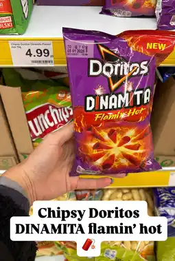Dino Chipsy Doritos Dinamita Flamin' Hot 70g oferta
