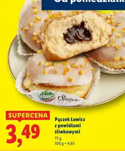 Lidl Pączek Łowicz z powidłami śliwkowymi 75g oferta