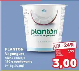 Kaufland Jogurt wegański Vegangurt różne rodzaje 150 g Planton oferta