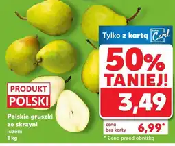 Kaufland Polskie gruszki ze skrzyni 1 kg Kaufland oferta