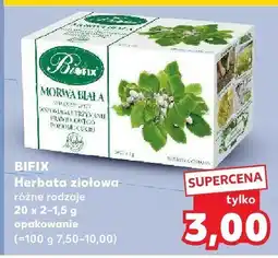 Kaufland Herbata ziołowa różne rodzaje 20 t. Bifix oferta