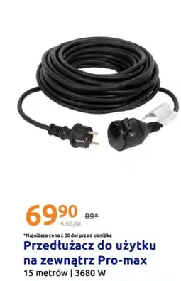 Action Przedłużacz do użytku na zewnątrz Pro-max oferta