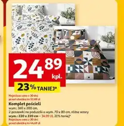 Auchan Komplet pościeli oferta