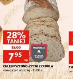 Auchan Chleb pszenno-żytni z cebulą oferta