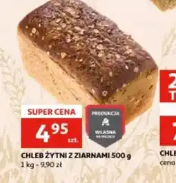 Auchan Chleb żytni z ziarnami oferta