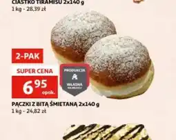 Auchan Pączki z bitą śmietaną oferta