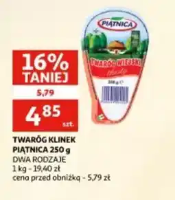 Auchan Twaróg Klinek Piątnica oferta
