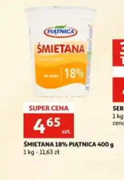 Auchan Smietana 18% Piątnica oferta