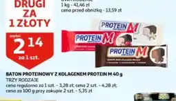 Auchan Baton proteinowy z kolagenem Protein M oferta