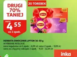 Auchan Herbata owocowa Lipton oferta