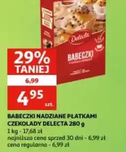 Auchan Babeczki nadziane płatkami czekolady Delecta oferta