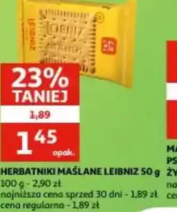 Auchan Herbatniki maślane Leibniz oferta