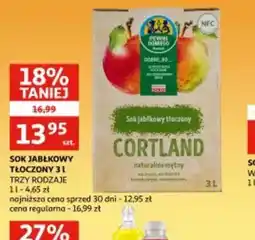 Auchan Sok jabłkowy tłoczony Cortland oferta