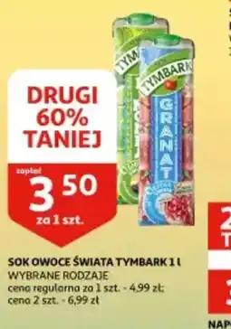 Auchan Sok Owoce Swiata Tymbark oferta