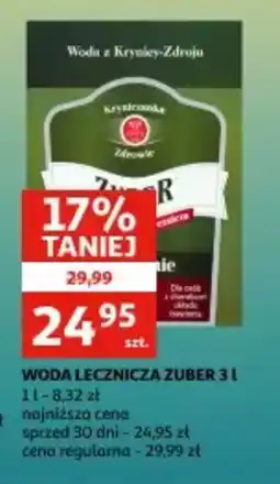 Auchan Woda lecznicza Zuber oferta
