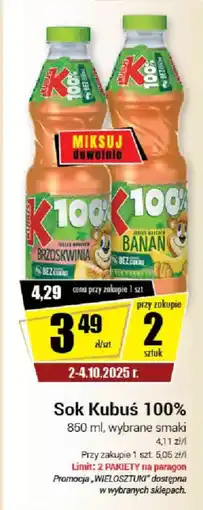 Premium Nasz Sklep Sok Kubuś 100% oferta