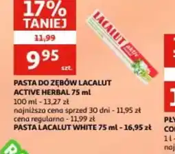 Auchan Pasta do zębów Lacalut Active Herbal oferta