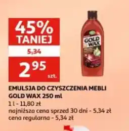 Auchan Emulsja do czyszczenia mebli Gold Wax oferta