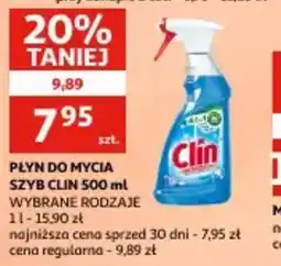 Auchan Płyn do mycia szyb Clin oferta
