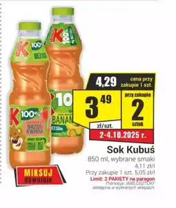 Delikatesy Sezam Sok Kubuś oferta