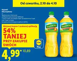 Lidl Olej rzepakowy 1L Kujawski oferta