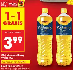 Biedronka Olej słonecznikowy Wyborny 1L oferta