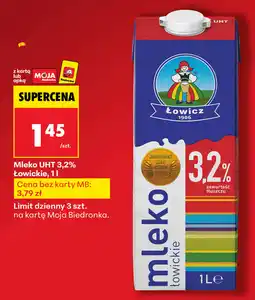 Biedronka Mleko UHT 3.2% Łowickie oferta