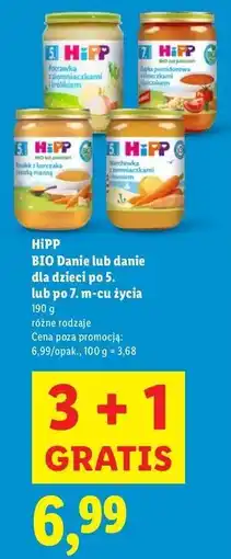 Lidl Danie dla dzieci Hipp oferta