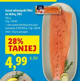 Lidl Łosoś atlantycki filet ze skórą, XXL Lidl oferta
