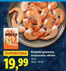 Lidl Krewetki gotowane, oczyszczone, obrane Norso oferta