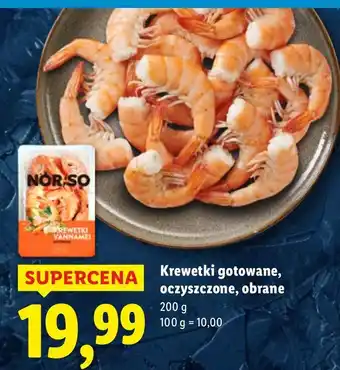 Lidl Krewetki gotowane, oczyszczone, obrane Norso oferta