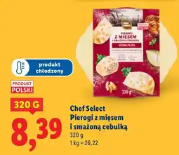Lidl Pierogi z mięsem i smażoną cebulką Chef Select oferta