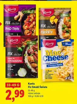 Lidl Fix Smaki Świata różne rodzaje Kania oferta