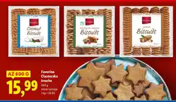 Lidl Ciasteczka kruche różne rodzaje Favorina oferta