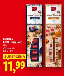 Lidl Kostki nugatowe Favorina oferta